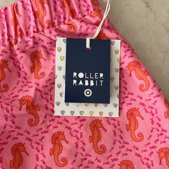 Seahorse Poplin Boxer Shorts Pink - Roller Rabbit x Target NWT L - Picture 2 of 5